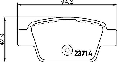 Textar 2371481 комплект тормозных колодок, дисковый тормоз на FIAT STILO (192)