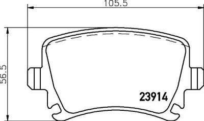 Textar 2391481 комплект тормозных колодок, дисковый тормоз на AUDI TT (8J3)
