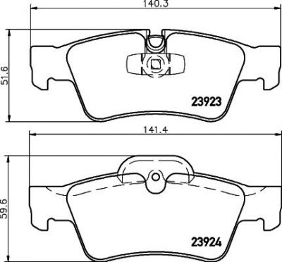 Textar 2392381 комплект тормозных колодок, дисковый тормоз на MERCEDES-BENZ M-CLASS (W164)