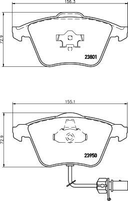 Textar 2395081 комплект тормозных колодок, дисковый тормоз на AUDI A6 Allroad (4FH, C6)