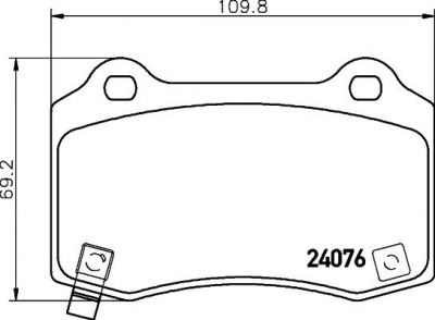 Textar 2407601 комплект тормозных колодок, дисковый тормоз на CHRYSLER 300 C (LX)