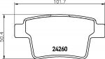 TEXTAR Колодки задние Ford Mondeo III 1.8/2.0L 00-> 04 (1522073, 2426001)