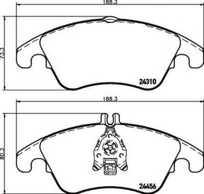 Textar 2431081 комплект тормозных колодок, дисковый тормоз на MERCEDES-BENZ SLC (R172)