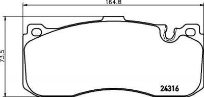 TEXTAR Комплект тормозных колодок, диско (2431601)