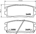 TEXTAR Колодки задние OPEL ANTARA/CAPTIVA 3.2L (2449801)