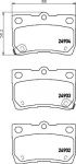 Textar 2490201 комплект тормозных колодок, дисковый тормоз на TOYOTA MARK X II (GRX13_)