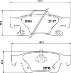 Textar 2519601 комплект тормозных колодок, дисковый тормоз на JEEP GRAND CHEROKEE IV (WK, WK2)