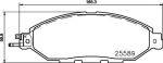 Textar 2558901 комплект тормозных колодок, дисковый тормоз на NISSAN MURANO III (Z52)