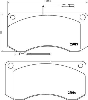 Textar 2901302 комплект тормозных колодок, дисковый тормоз на RENAULT TRUCKS Midliner