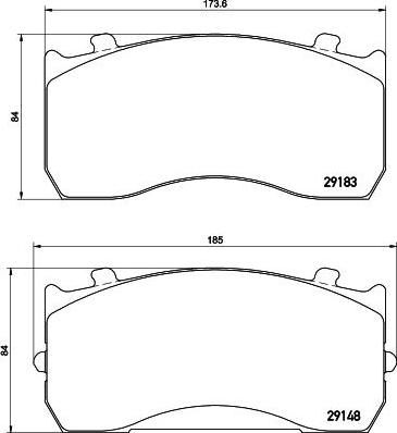 Textar 2918301 комплект тормозных колодок, дисковый тормоз на MAN TGL