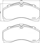 Textar 2924601 комплект тормозных колодок, дисковый тормоз на MERCEDES-BENZ AROCS