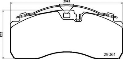 Textar 2936101 комплект тормозных колодок, дисковый тормоз на MERCEDES-BENZ ATEGO