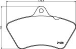 TEXTAR колодки дисковые 29498 179,4x113x20 Setra (29498, 2949802)