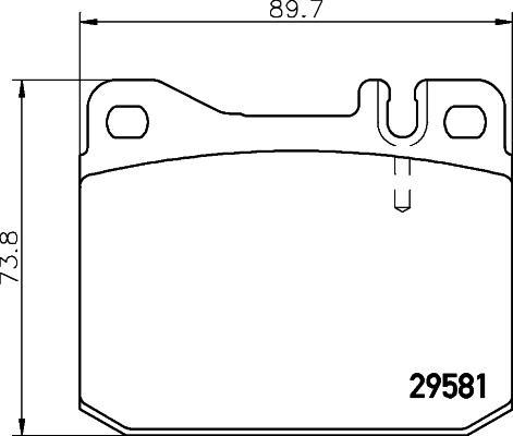 Textar 2958104 комплект тормозных колодок, дисковый тормоз на MERCEDES-BENZ UNIMOG