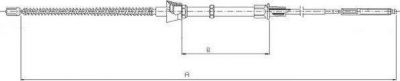 Textar 44004300 трос, стояночная тормозная система на VW POLO CLASSIC (6KV2)