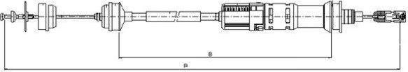 Textar 58011500 трос, управление сцеплением на CITROEN EVASION (22, U6)