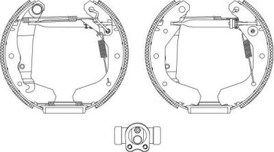 Textar 84033001 комплект тормозных колодок на OPEL KADETT D (31_-34_, 41_-44_)