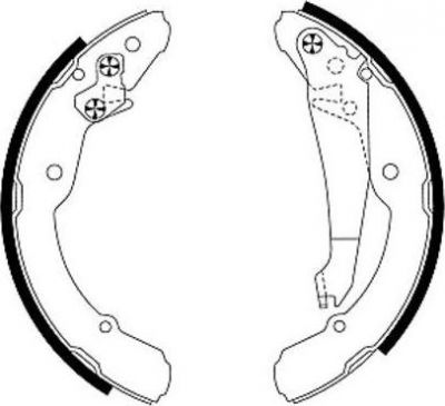TEXTAR Колодки барабанные SKODA OCTAVIA/POLO SEDAN (1J0698525B, 91052400)