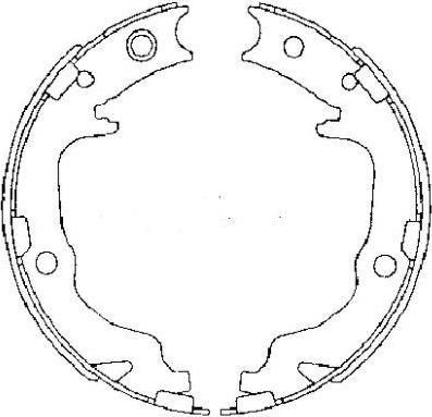 Textar 91073400 комплект тормозных колодок, стояночная тормозная с на MITSUBISHI ASX (GA_W_)