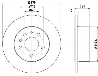 Textar 92032600 тормозной диск на MERCEDES-BENZ S-CLASS (W126)