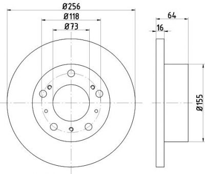 Textar 92034400 тормозной диск на FIAT DUCATO Panorama (280)