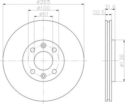 Textar 92049400 тормозной диск на RENAULT 21 универсал (K48_)