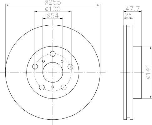 Textar 92052900 тормозной диск на TOYOTA CAMRY Station Wagon (_V2_)
