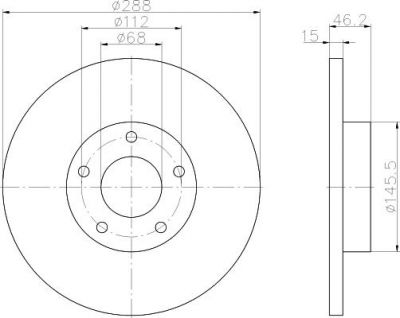 Textar 92057405 тормозной диск на AUDI A4 Avant (8D5, B5)