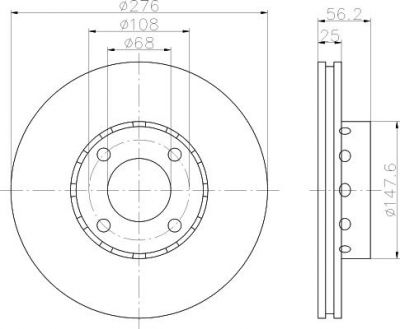Textar 92060500 тормозной диск на AUDI 80 Avant (8C, B4)