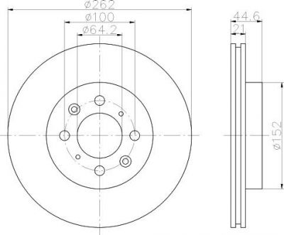 Textar 92060903 тормозной диск на HONDA CIVIC VII седан (ES)