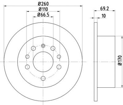 Textar 92068800 тормозной диск на SAAB 900 II купе