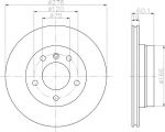 TEXTAR Диск торм. E46 задн. вент. 1 шт (min 2 шт) (92072403)