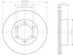 Textar 92076300 тормозной диск на TOYOTA HILUX II пикап (LN8_, RN5_, LN6_, YN6_, YN5_, LN5_, RN6_)