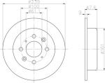 Textar 92077903 тормозной диск на HONDA CIVIC VI Hatchback (EJ, EK)