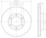 Textar 92080600 тормозной диск на TOYOTA LAND CRUISER 80 (_J8_)