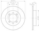 Textar 92083003 тормозной диск на VOLVO V40 универсал (VW)