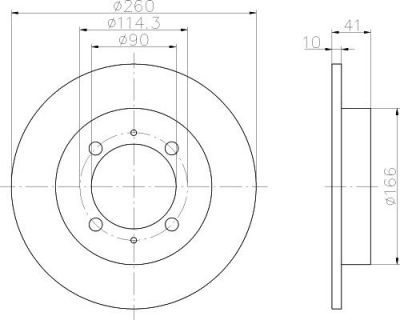 Textar 92083003 тормозной диск на VOLVO V40 универсал (VW)