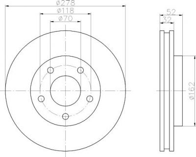 Textar 92091500 тормозной диск на PONTIAC TRANS SPORT