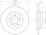 TEXTAR ДИСК ТОРМ. ЗАД. VOLVO S60, S80, V70, XC70 (Замена для 92100700) (92100703)