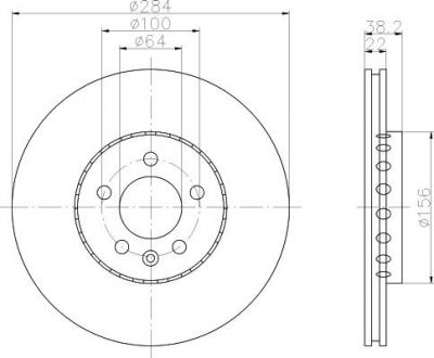 Textar 92103400 тормозной диск на MG MG ZT- T