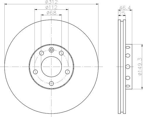 Textar 92106105 тормозной диск на VW PASSAT Variant (3B6)