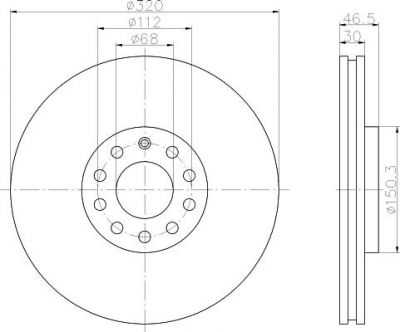 Textar 92106703 тормозной диск на AUDI A6 (4B2, C5)