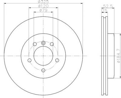 Textar 92106905 тормозной диск на 3 кабрио (E46)