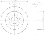 Textar 92108400 тормозной диск на CHRYSLER VOYAGER III (GS)