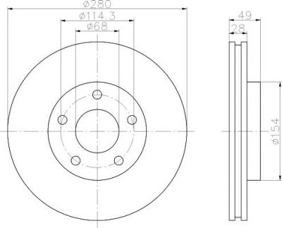 TEXTAR Тоpмозной диск Brake discs passenger car (92109403)