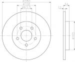 TEXTAR Диски торм.зад.FORD MONDEO 1.8-2.5L 2000=> (280x12) (PRO) (92109703)