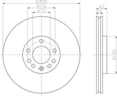 Textar 92110903 тормозной диск на OPEL ZAFIRA B Van