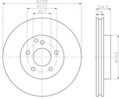 Textar 92115105 тормозной диск на MERCEDES-BENZ E-CLASS (W211)