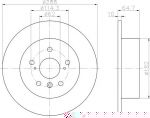 Textar 92117000 тормозной диск на TOYOTA HIGHLANDER (_MCU2_, _ACU2_)