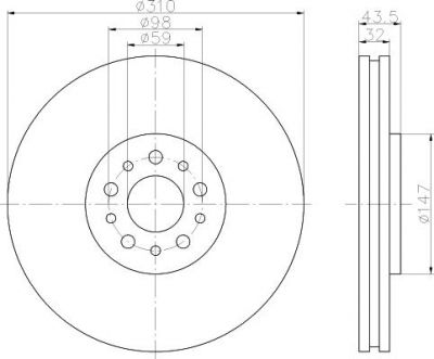 Textar 92118100 тормозной диск на PEUGEOT 807 (E)